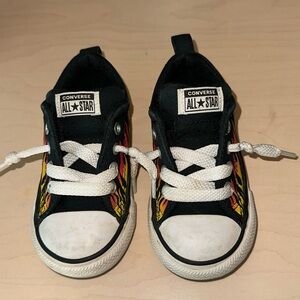 Converse All Star Toddler Shoes size 7 Flames